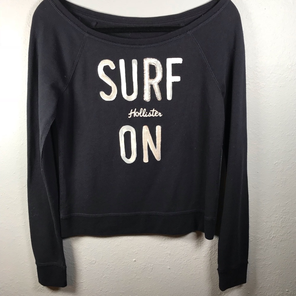 Hollister navy blue sweatshirt XS